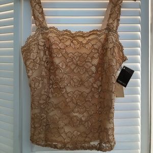 Natori Vintage Cami lace top TAGS STILL ON! Size SMALL